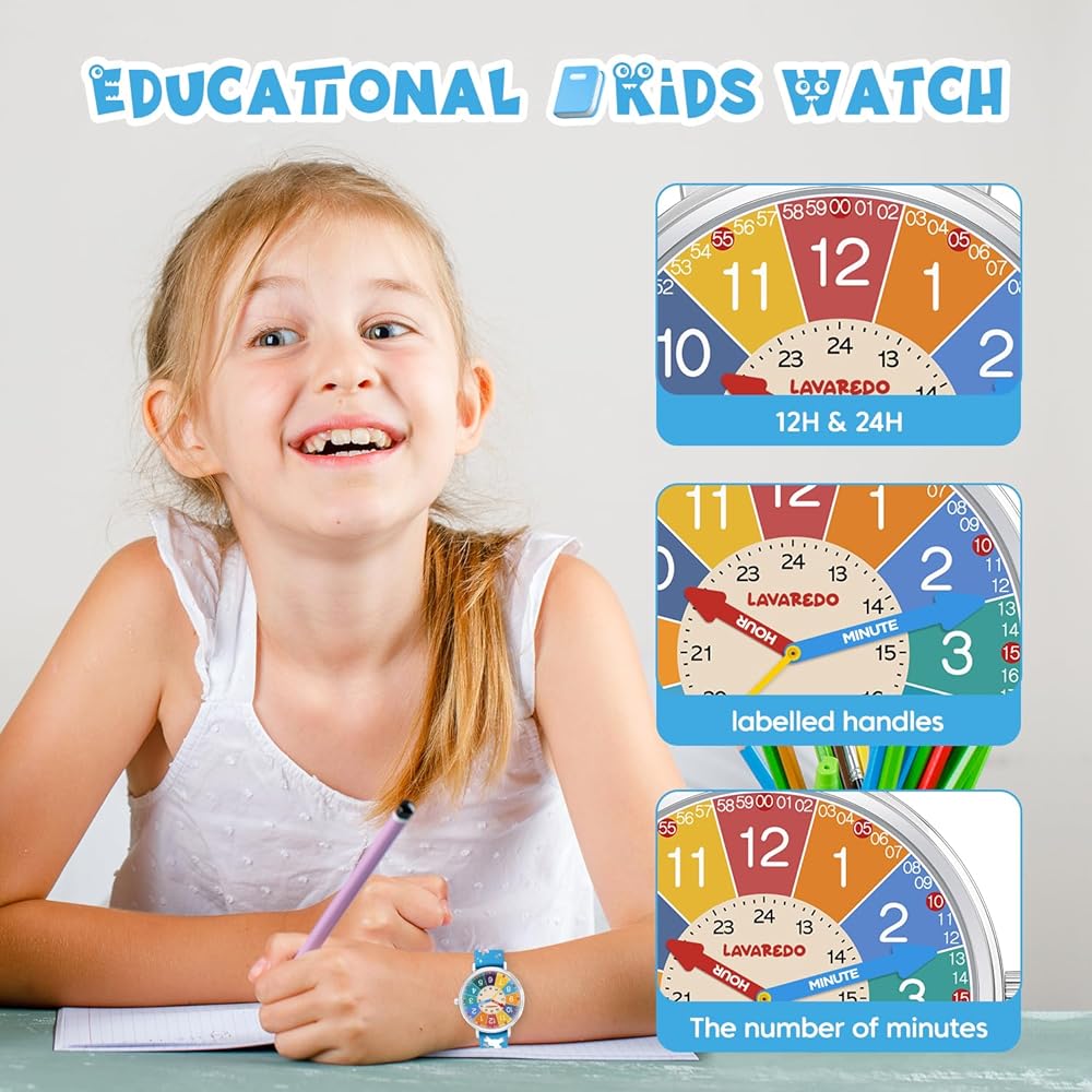 Amazon.com: Time Teacher Kids Watch for Children Girls Boys